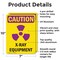 Signmission Radiation & Laser Sign, 10 in H x 7 in W, Aluminum, Rectangle OS-2PACK-CR-A-710-V-10282 - alternate 3